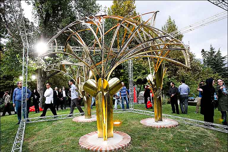 Restored Golden Palm unveiled in Tehran park Restored Golden Palm unveiled in Tehran park