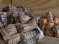 كشف بيش از 1100 ثوب انواع البسه خارجي در مياندوآب