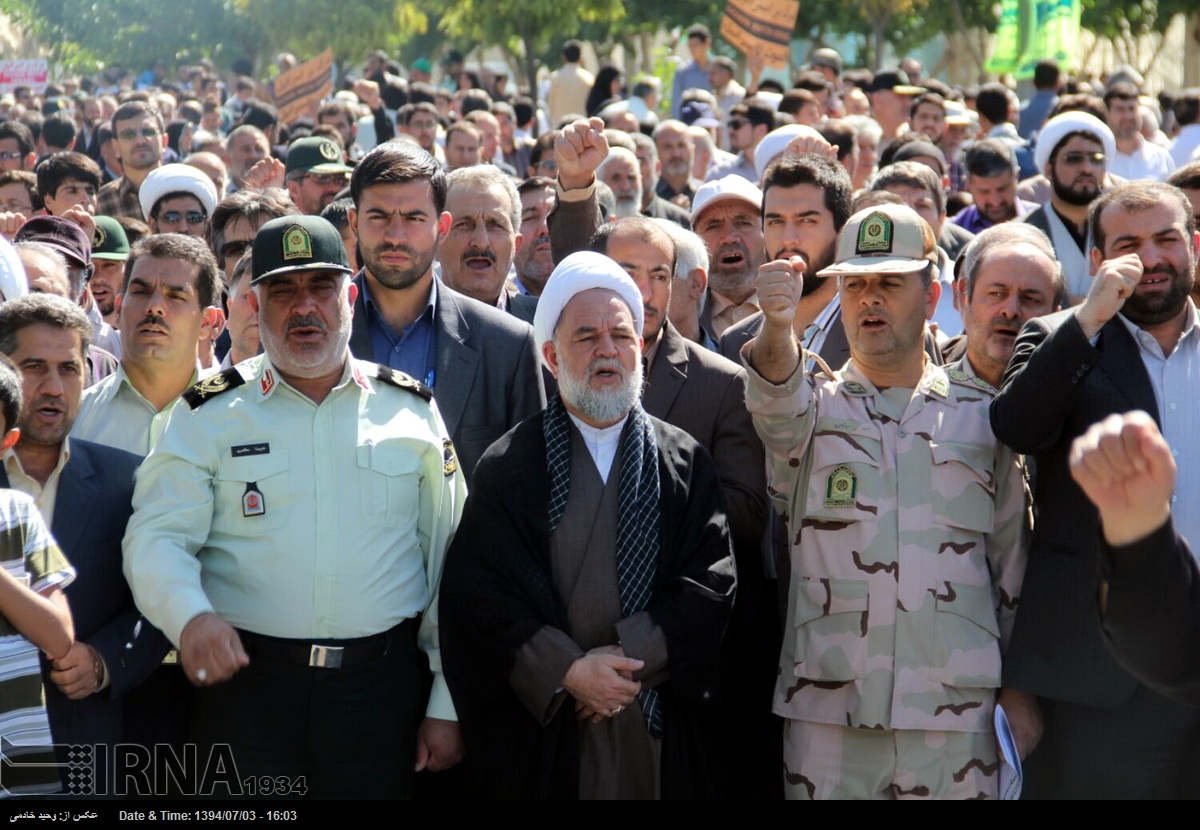 راهپیمایی در اعتراض به وقوع حادثه منا در استانها