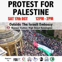تظاهرات سراسری در انگلیس در روز شنبه در حمایت از مردم فلسطین