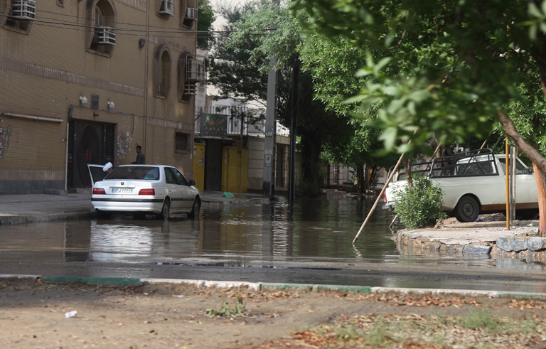 باران باز هم اهواز را فلج كرد