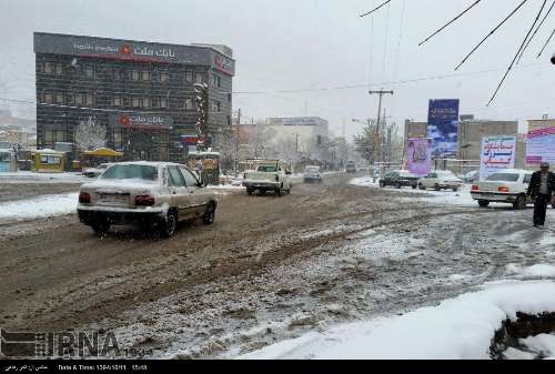 بارش برف در شهرستان ماکو