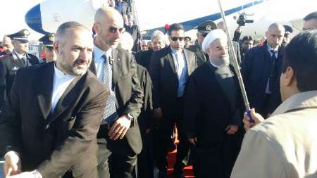 President Rouhani arrives in Rome President Rouhani arrives in Rome
