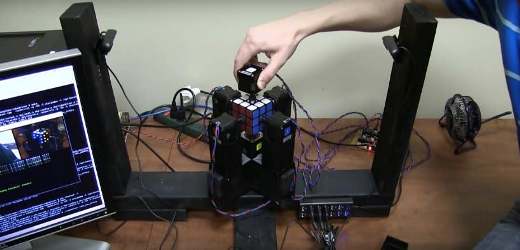 Robot solves Rubik’s Cube in just over one second Robot solves Rubik’s Cube in just over one second