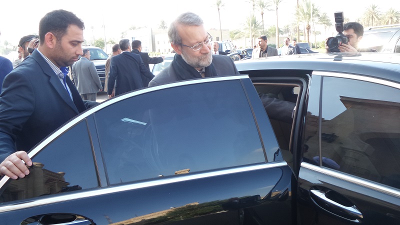 رئیس مجلس شورای اسلامی نجف را به مقصد تهران ترك كرد