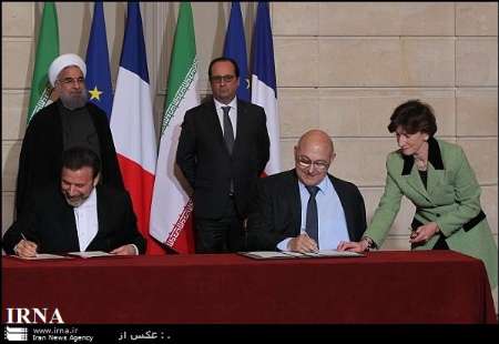 Iran, France sign 20 cooperation pacts Iran, France sign 20 cooperation pacts