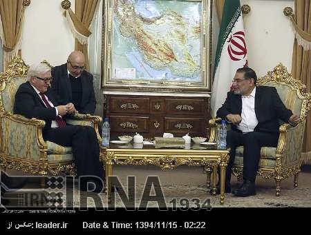 Steinmeier ve Şemhani görüştü Steinmeier ve Şemhani görüştü