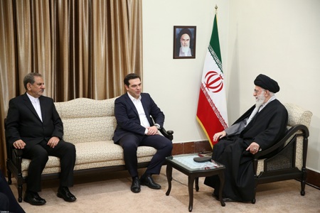 Supreme Leader receives Greek premier Supreme Leader receives Greek premier
