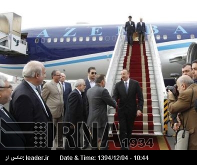 Aliyev Tahran’a geldi Aliyev Tahran’a geldi