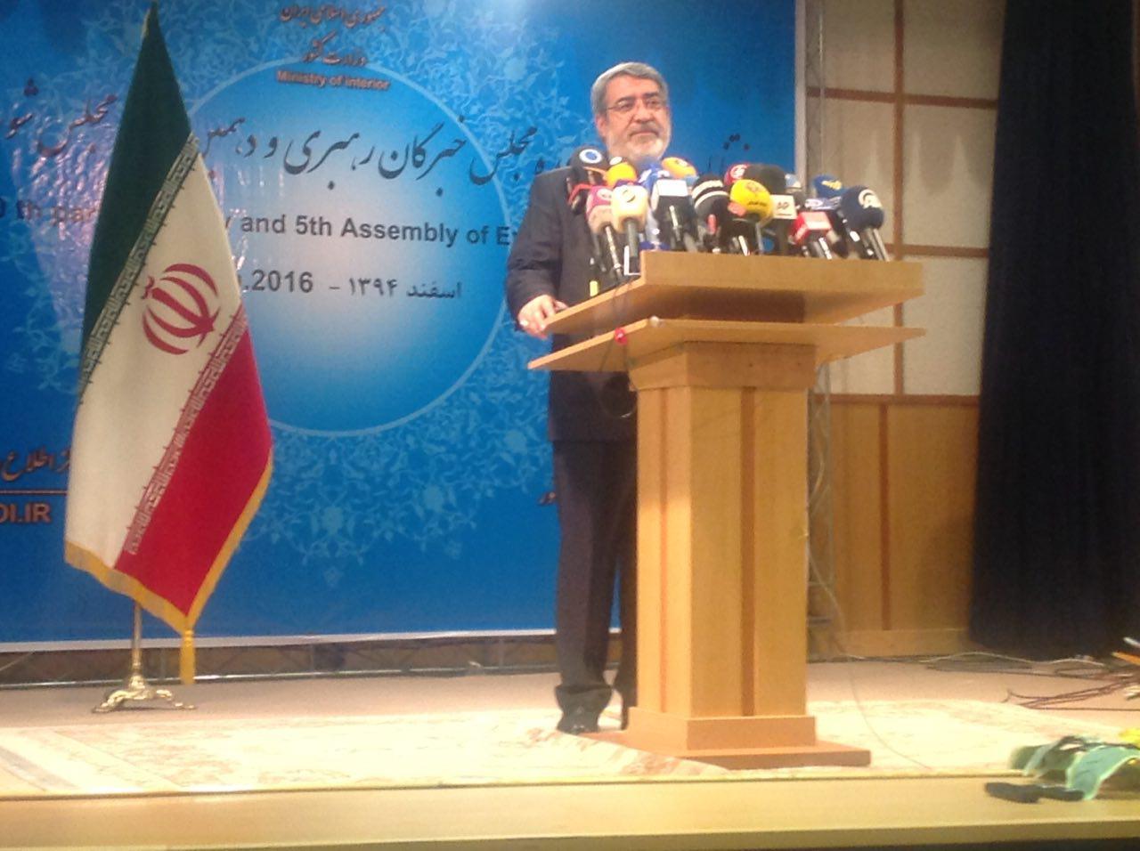 وزیر كشور: مردم ایران با شركت در انتخابات حجت را تمام كردند/ 62درصد مشاركت در سراسر كشور و 50درصد در تهران