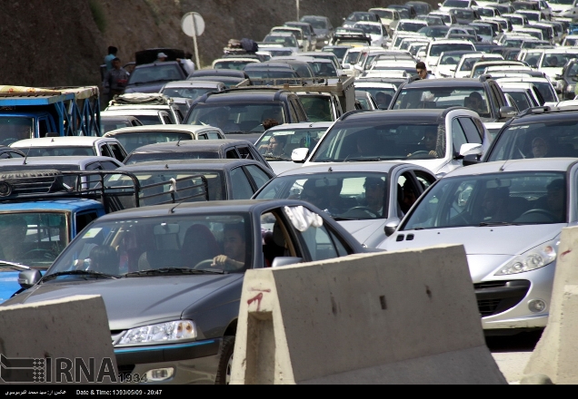 آخرين وضعيت جوي و ترافيكي كشور/ ترافيك در جاده هاي منتهي به پايتخت