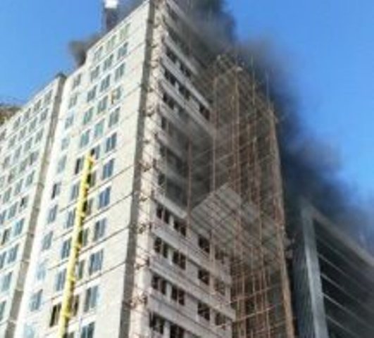 مهار آتش در ساختمان وزارت جهاد كشاورزی