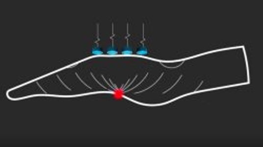 تبدیل كف دست به نمایشگر لمسی با استفاده از امواج مافوق صوت