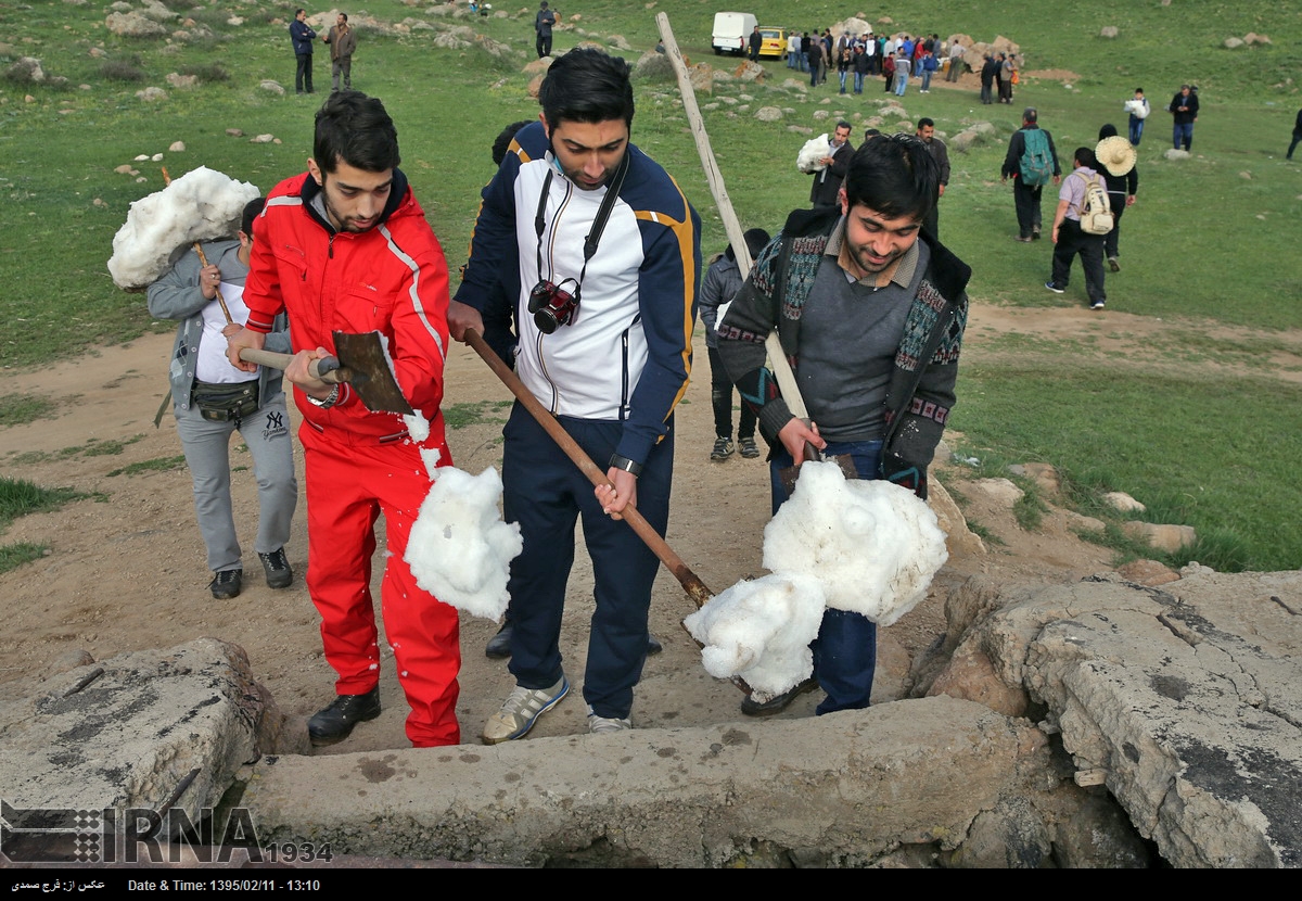 Varf Chal traditional ceremony in Iran's northern city of Amol