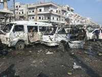 وقوع دو انفجار تروریستی در غرب شهر قامشلی سوریه