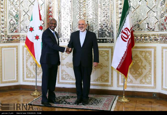 ظریف: ایران با حمایت از ثبات سیاسی در بروندی، آماده گسترش همكاری ها است