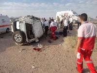 حادثه رانندگي در مهريز، چهار مصدوم و دو فوتي بر جا گذاشت