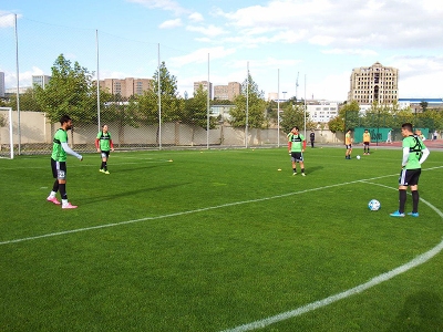تمرین تاكتیكی ملی پوشان فوتبال در ایروان