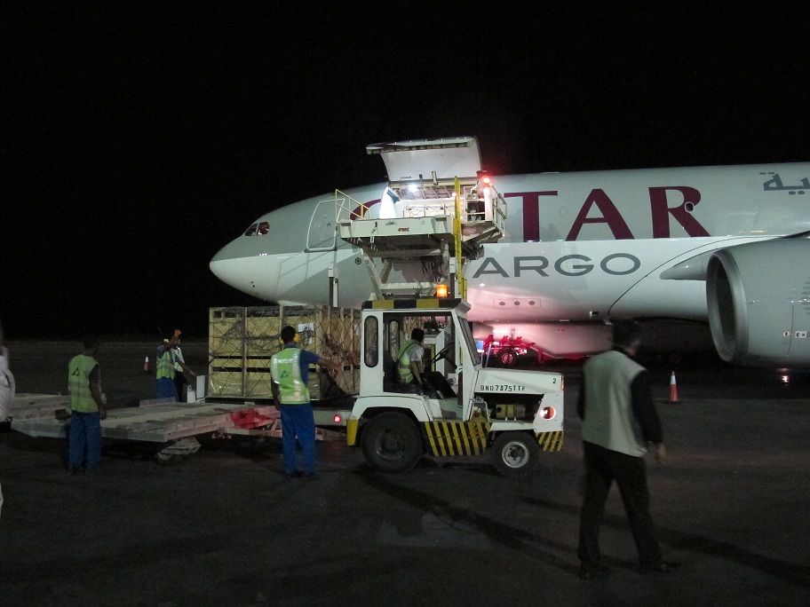 ورود اولین پرواز كارگو خارجی به فرودگاه بین المللی بندرعباس