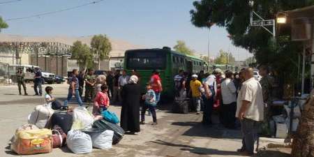 آغاز خروج كامل تروریست ها از شهرك معظمیه در غرب دمشق