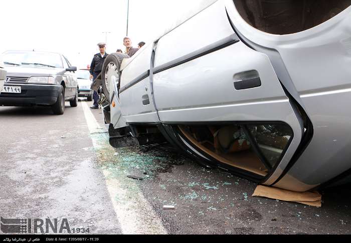 تصادف در اندهجرد کرمان پنج مصدوم و یک کشته برجا گذاشت