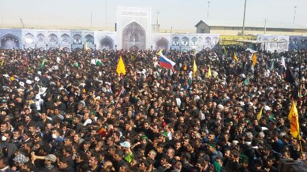 تراكم كم سابقه جمعیت زائران در مرز بین المللی مهران