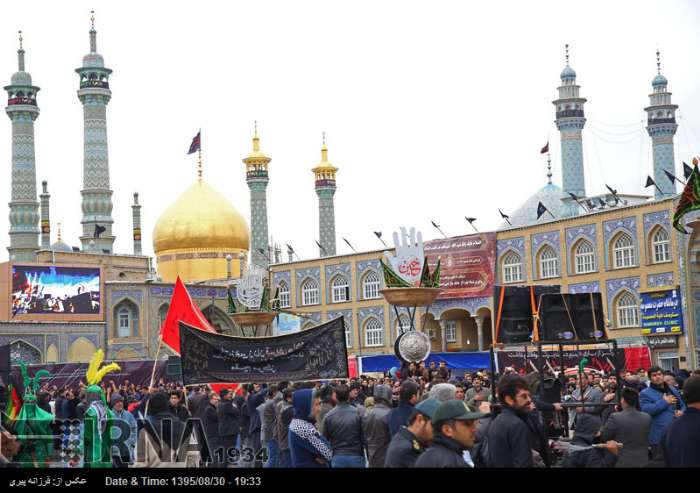 قم در سالروز رحلت رسول رحمت(ص) و شهادت امام حسن مجتبی(ع) غرق در عزا و ماتم است قم در سالروز رحلت رسول رحمت(ص) و شهادت امام حسن مجتبی(ع) غرق در عزا و ماتم است