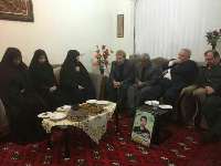 رئیس مجلس با خانواده شهید سروان سید مهدی حسینی دیدار كرد
