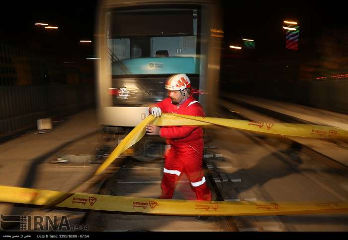 نخستین مانور "لحظه صفر" در مترو مشهد انجام شد