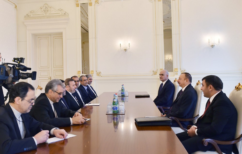 محمود واعظی با رئیس جمهوری آذربایجان دیدار كرد
