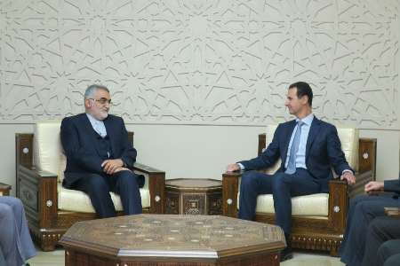 Bashar al-Assad congratulates Iranian envoy on Syria victories Bashar al-Assad congratulates Iranian envoy on Syria victories