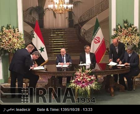 Irán y Siria firman 5 documentos de cooperación Irán y Siria firman 5 documentos de cooperación