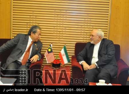 Zarif ve Malezya Dışişleri Bakanı görüştü Zarif ve Malezya Dışişleri Bakanı görüştü