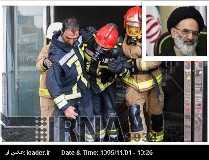 Ayetullah Hamenei’nin temsilcisi, Plasko binasında yaralanan itfaiye memurlarını ziyaret etti Ayetullah Hamenei’nin temsilcisi, Plasko binasında yaralanan itfaiye memurlarını ziyaret etti