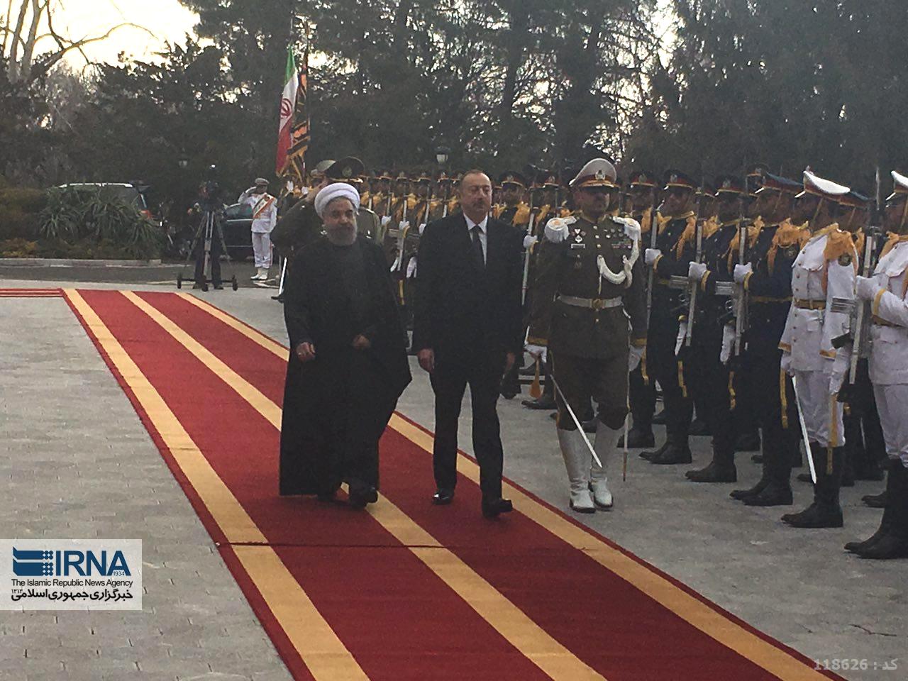 استقبال رسمی روحانی از الهام علی اف