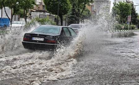 پیش بینی آبگرفتگی معابر و سیلابی شدن مسیل ها و رودخانه ها در برخی مناطق كشور در آخرین روز سال 95