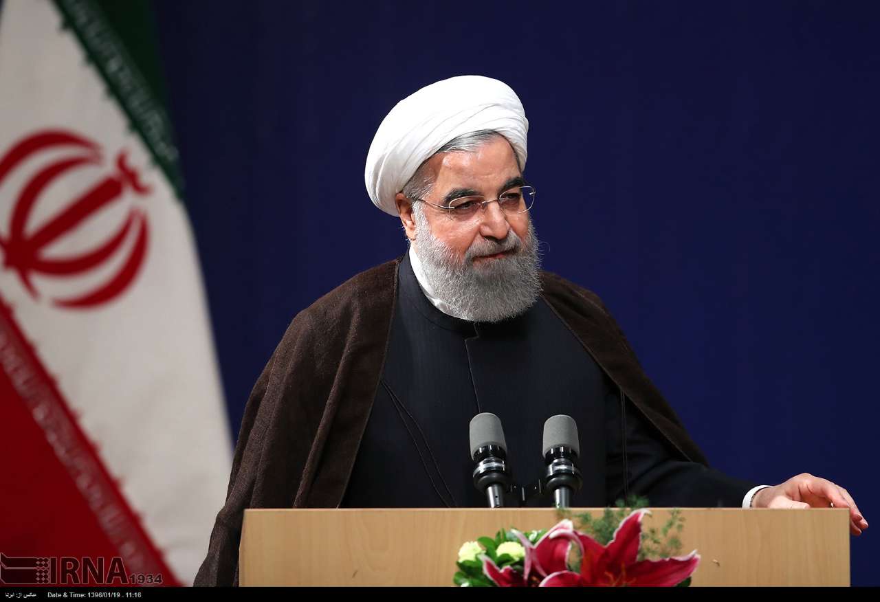 سخنان روحاني درباره حمله موشكي آمريكا به سوريه