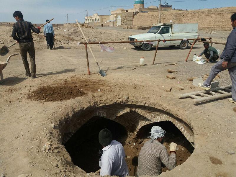 پیدا شدن سازه پایاب قنات در شهر تاریخی تون فردوس خراسان جنوبی پیدا شدن سازه پایاب قنات در شهر تاریخی تون فردوس خراسان جنوبی