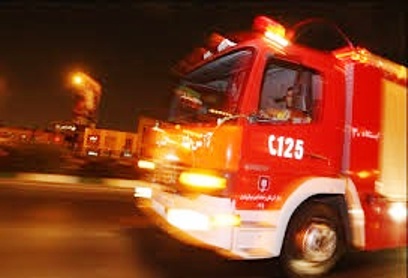 حادثه آتش سوزي در كارخانه سيمان ساوه بدون تلفات جاني مهار شد