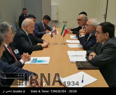Zarif, Irak Dışişleri Bakanı ile görüştü Zarif, Irak Dışişleri Bakanı ile görüştü