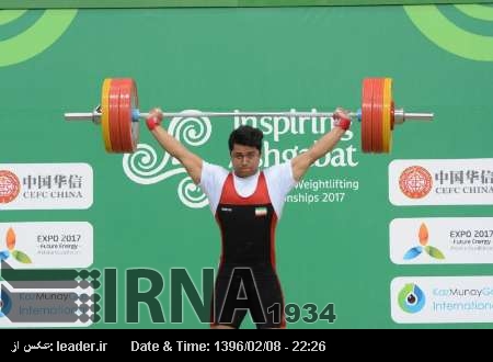 İranlı halterci Türlmenistan’da bir altın ve iki gümüş kazandı