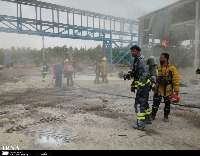 آتش سوزی در پتروشیمی «رجال» ماهشهر