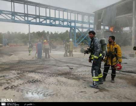 Rejal Petrochemical blaze in Mahshahr Port Rejal Petrochemical blaze in Mahshahr Port