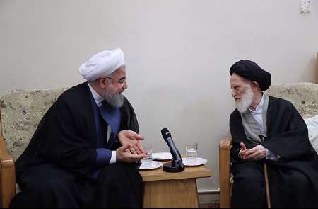 الرئیس روحانی یزور مراجع الدین للاستفادة من توجیهاتهم القیمة الرئیس روحانی یزور مراجع الدین للاستفادة من توجیهاتهم القیمة