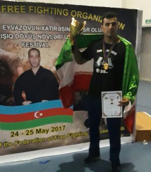 Iranian boxer wins gold in Baku games