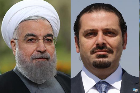 سعد الحریری یهنئ روحانی بإعادة انتخابه سعد الحریری یهنئ روحانی بإعادة انتخابه