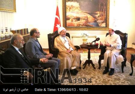 Ayetullah Eraki, Mehmet Görmez ile görüştü Ayetullah Eraki, Mehmet Görmez ile görüştü
