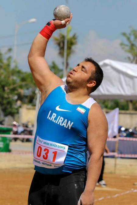 Iranian shot put player wins Asian champs