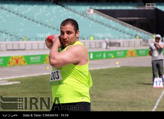 Lancer du poids – Victoire de l’athlète iranien aux championnats asiatiques