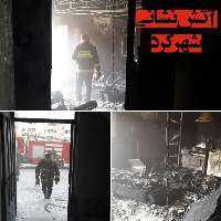 مصدومیت 6 تن در آتش سوزی آپارتمانی در منظریه شهركرد
